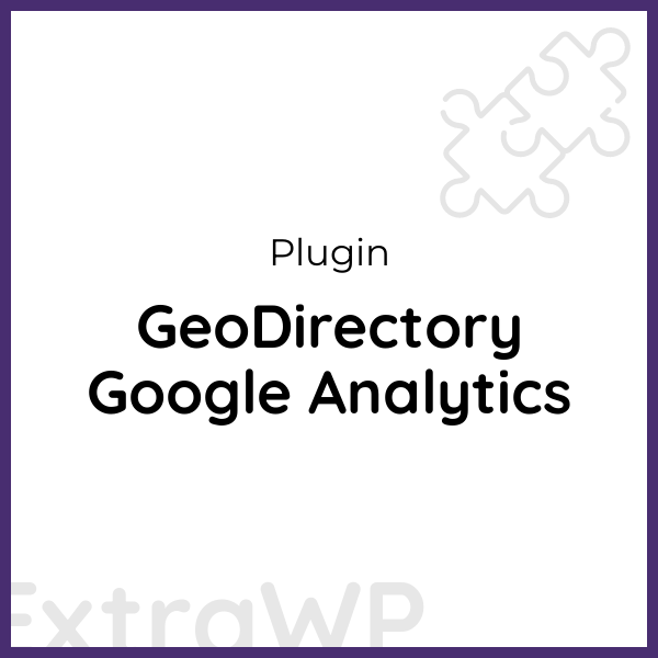 GeoDirectory Google Analytics