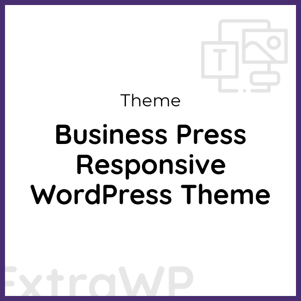 Business Press Responsive WordPress Theme