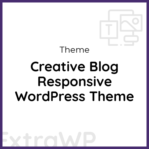 Creative Blog Responsive WordPress Theme