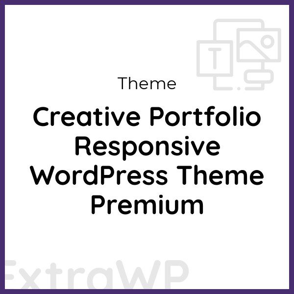 Creative Portfolio Responsive WordPress Theme Premium