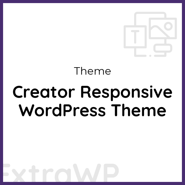 Creator Responsive WordPress Theme