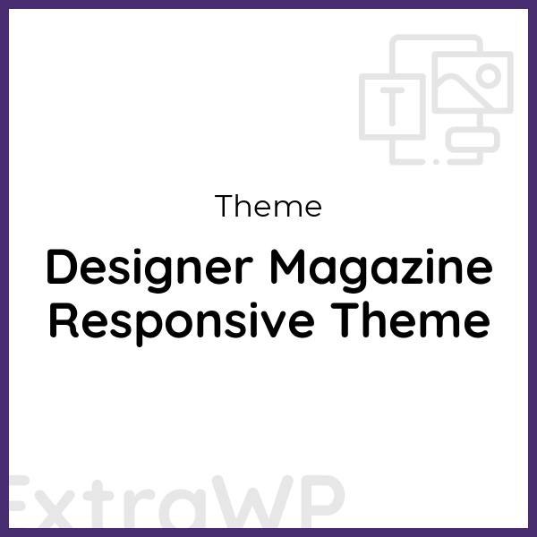 Designer Magazine Responsive Theme