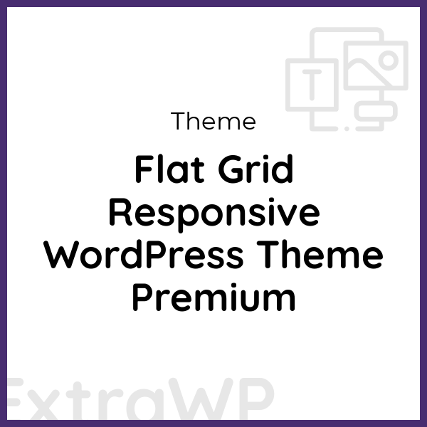 Flat Grid Responsive WordPress Theme Premium