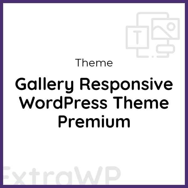 Gallery Responsive WordPress Theme Premium