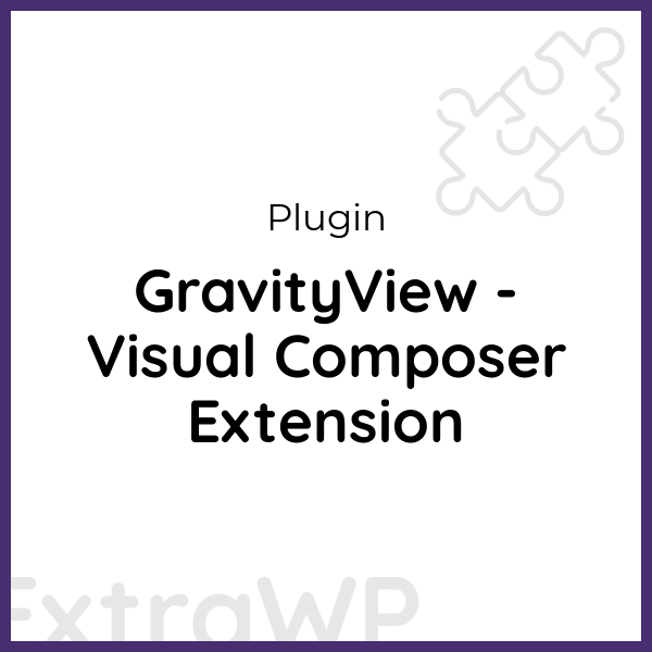 GravityView - Visual Composer Extension