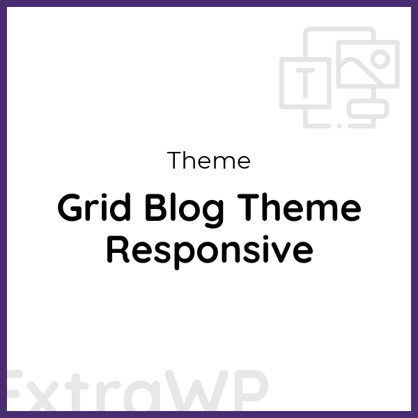 Grid Blog Theme Responsive