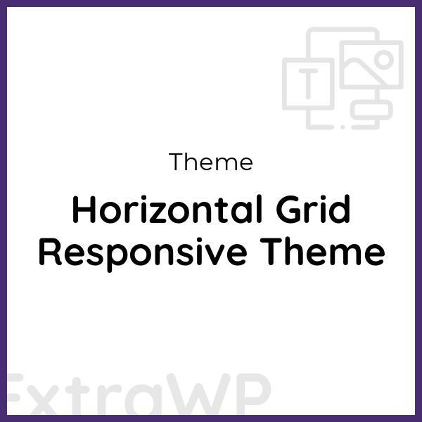 Horizontal Grid Responsive Theme