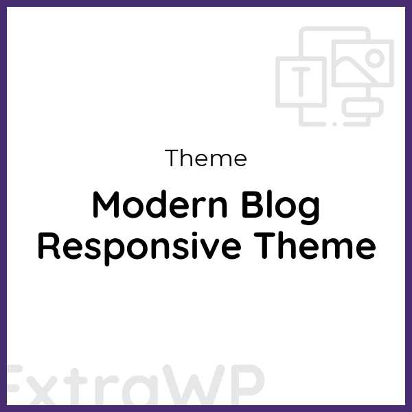 Modern Blog Responsive Theme