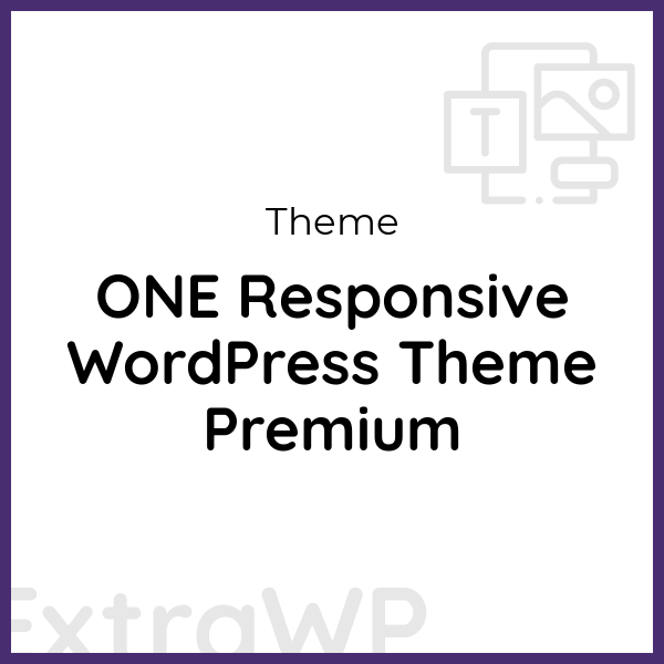 ONE Responsive WordPress Theme Premium