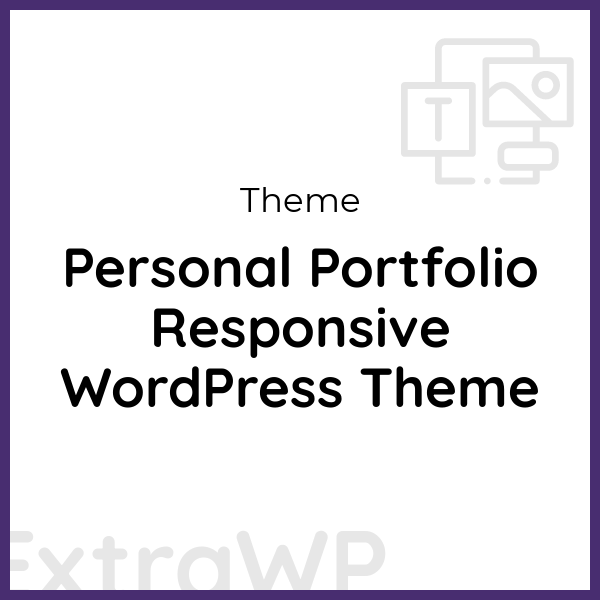 Personal Portfolio Responsive WordPress Theme