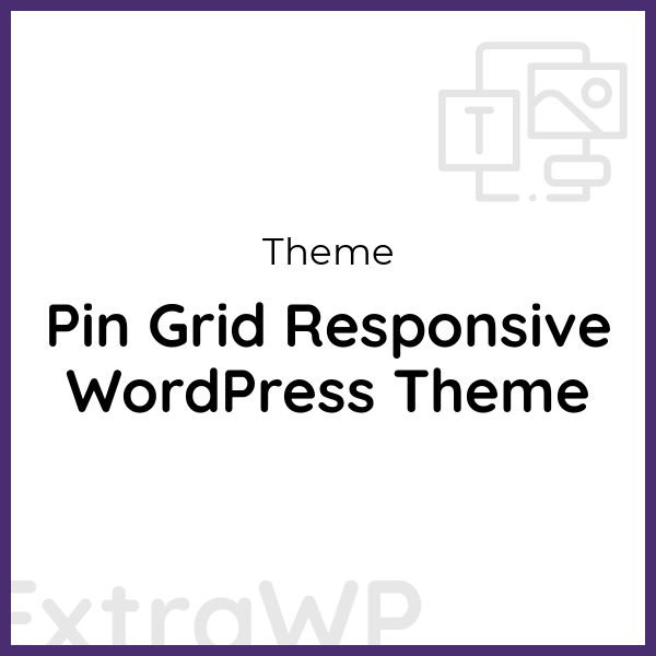 Pin Grid Responsive WordPress Theme