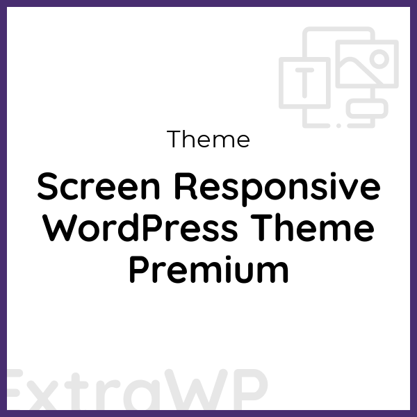 Screen Responsive WordPress Theme Premium