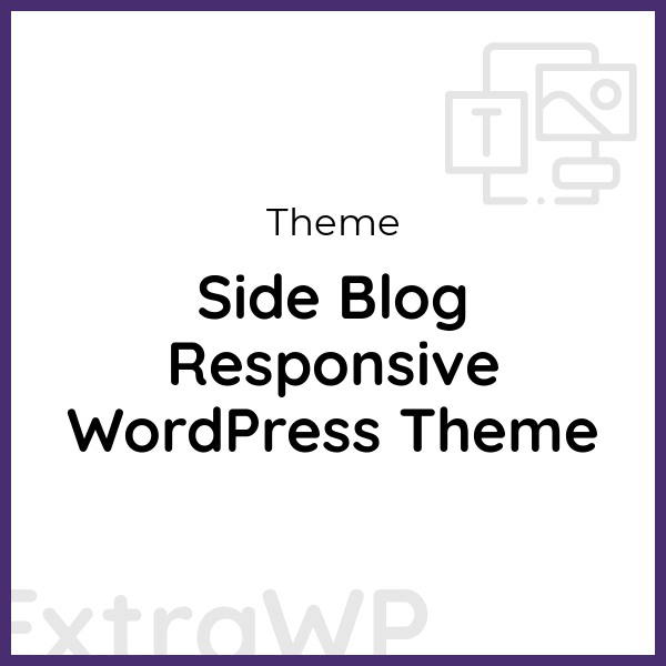 Side Blog Responsive WordPress Theme