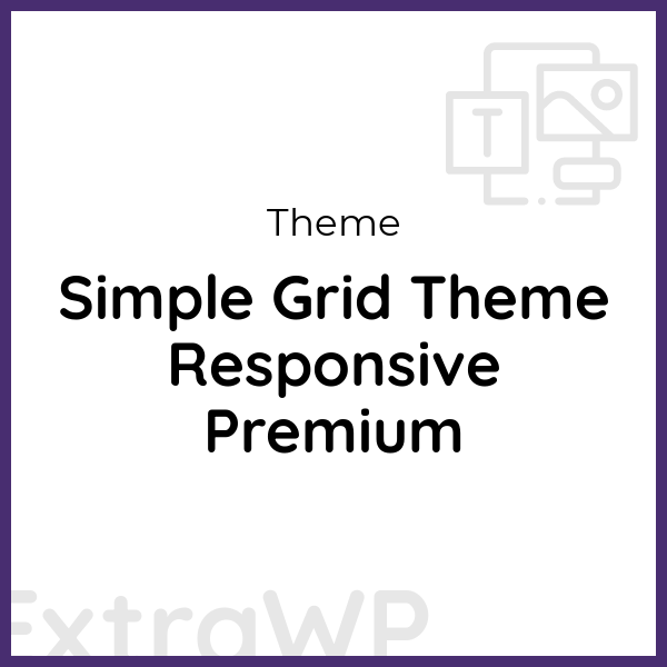 Simple Grid Theme Responsive Premium