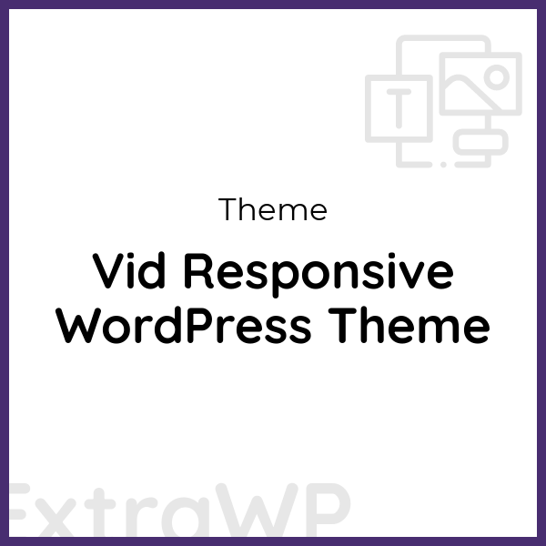 Vid Responsive WordPress Theme