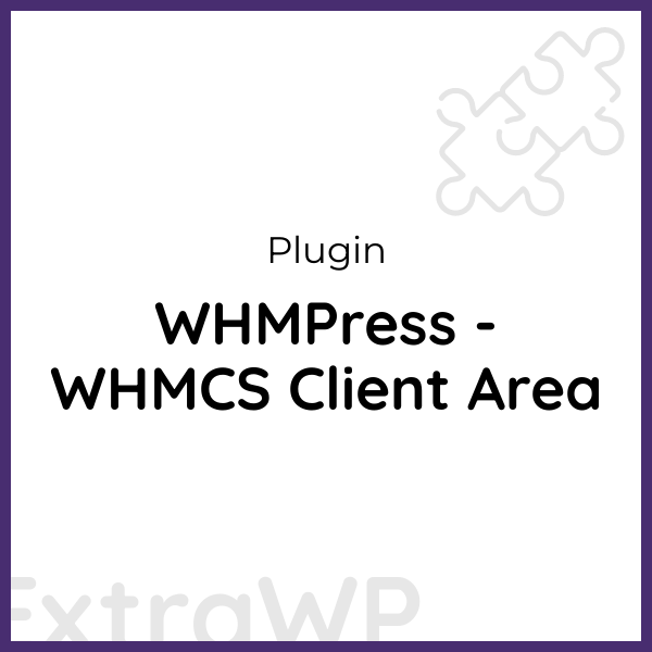 WHMPress - WHMCS Client Area