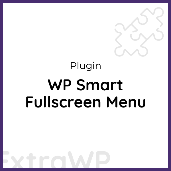 WP Smart Fullscreen Menu