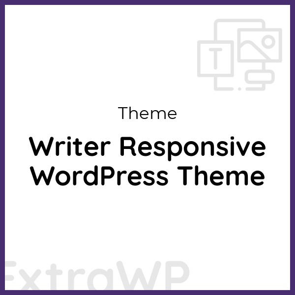 Writer Responsive WordPress Theme