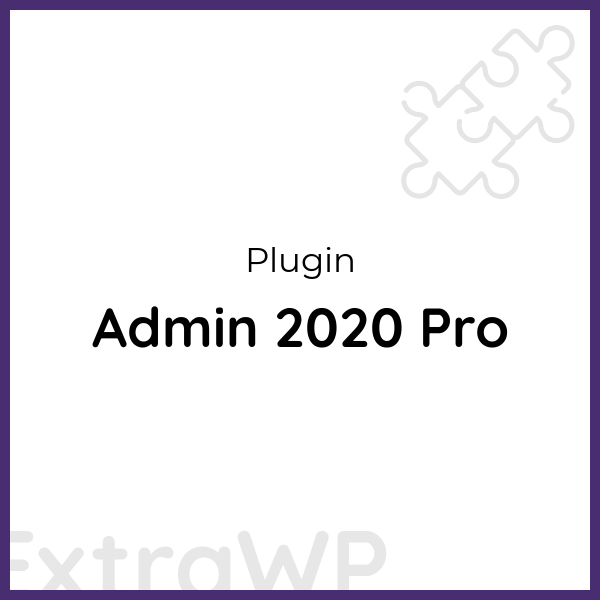 Admin 2020 Pro