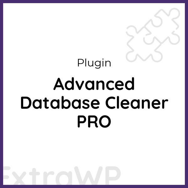 Advanced Database Cleaner PRO