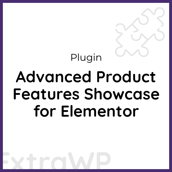 Advanced Product Features Showcase for Elementor