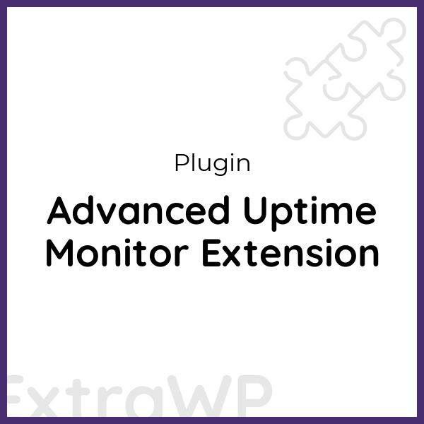 Advanced Uptime Monitor Extension