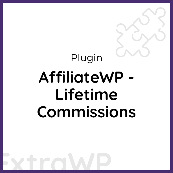 AffiliateWP - Lifetime Commissions