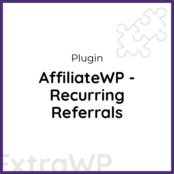 AffiliateWP - Recurring Referrals