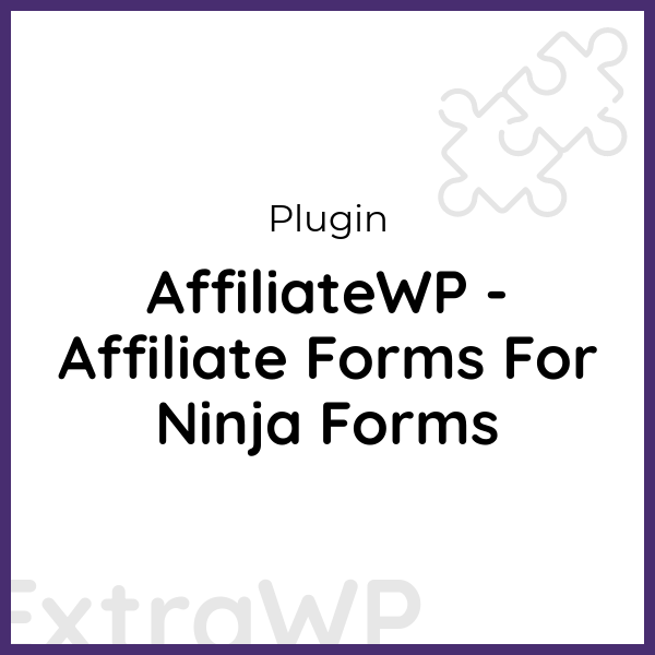 AffiliateWP - Affiliate Forms For Ninja Forms