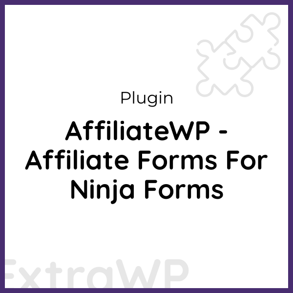 AffiliateWP - Affiliate Forms For Ninja Forms