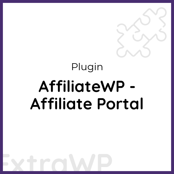 AffiliateWP - Affiliate Portal