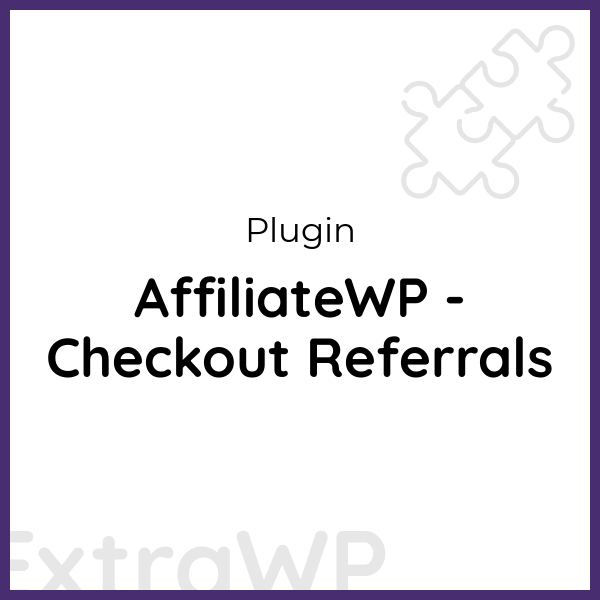 AffiliateWP - Checkout Referrals