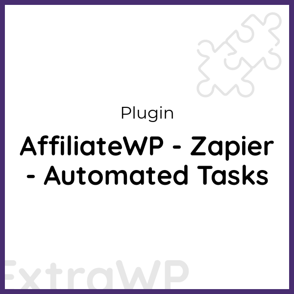 AffiliateWP - Zapier - Automated Tasks