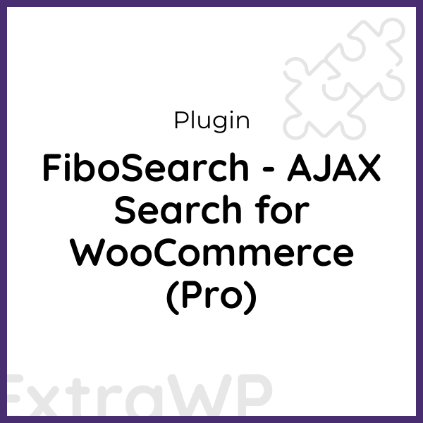 FiboSearch - AJAX Search for WooCommerce (Pro)