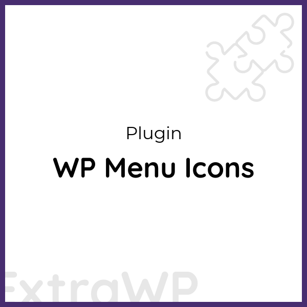 WP Menu Icons