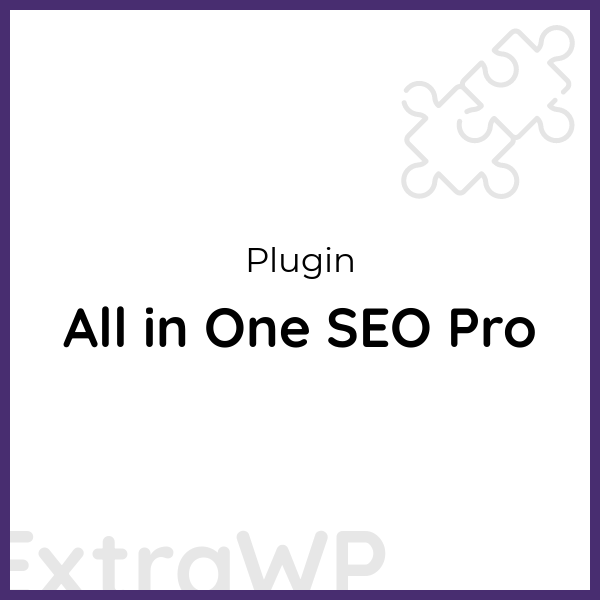 All in One SEO Pro
