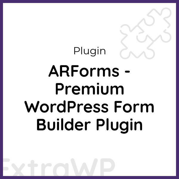 ARForms - Premium WordPress Form Builder Plugin