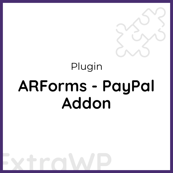 ARForms - PayPal Addon