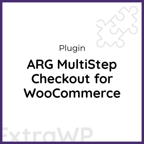 ARG MultiStep Checkout for WooCommerce