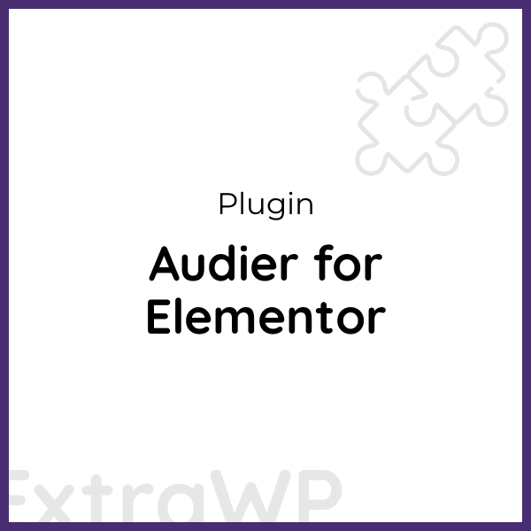 Audier for Elementor