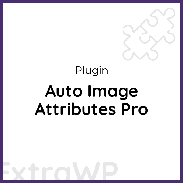 Auto Image Attributes Pro