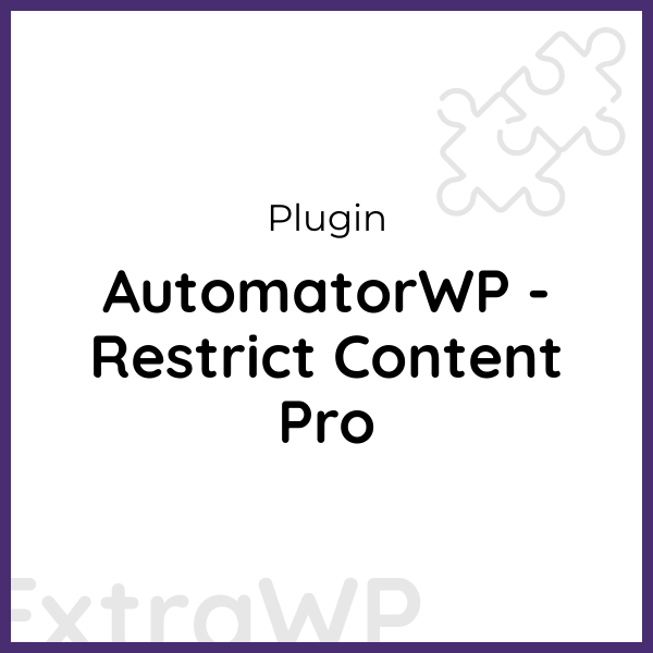 AutomatorWP - Restrict Content Pro