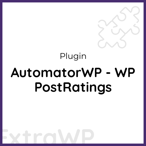 AutomatorWP - WP PostRatings