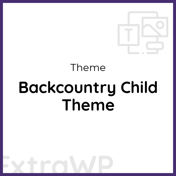 Backcountry Child Theme