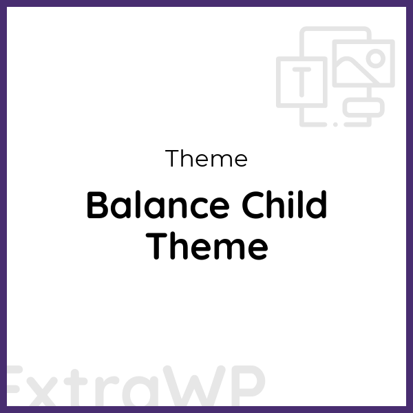 Balance Child Theme