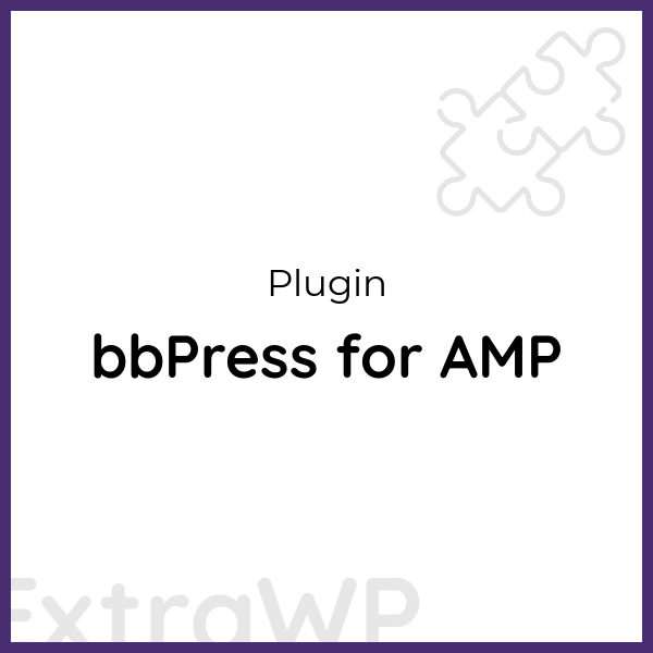 bbPress for AMP