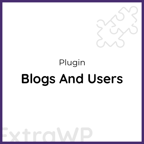 Blogs And Users