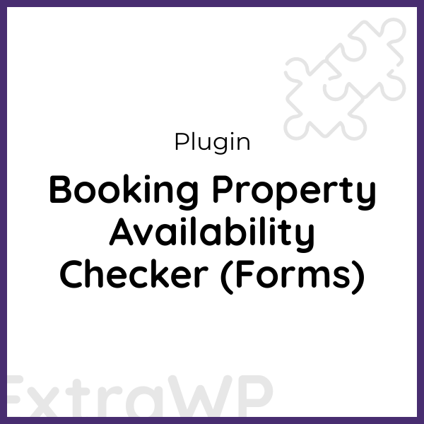 Booking Property Availability Checker (Forms)