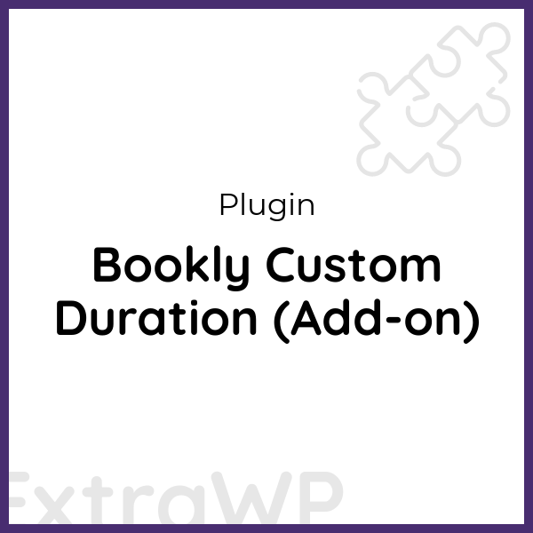 Bookly Custom Duration (Add-on)