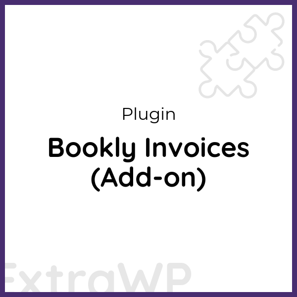 Bookly Invoices (Add-on)